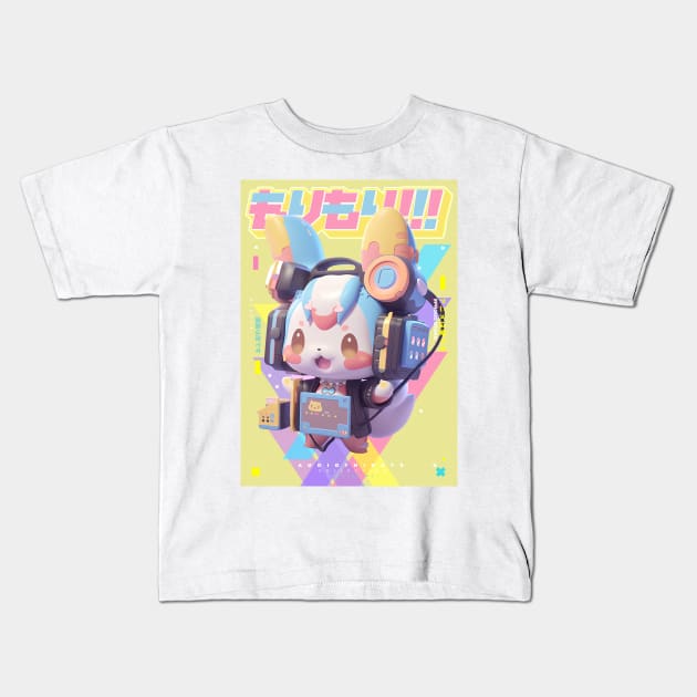 MORRY - AUDIO THINGYS COLLECTION | Anime Manga Kawaii Audio Engineer Trainee Bunny Pop Art Design | PROUD OTAKU Kids T-Shirt by PROUD OTAKU